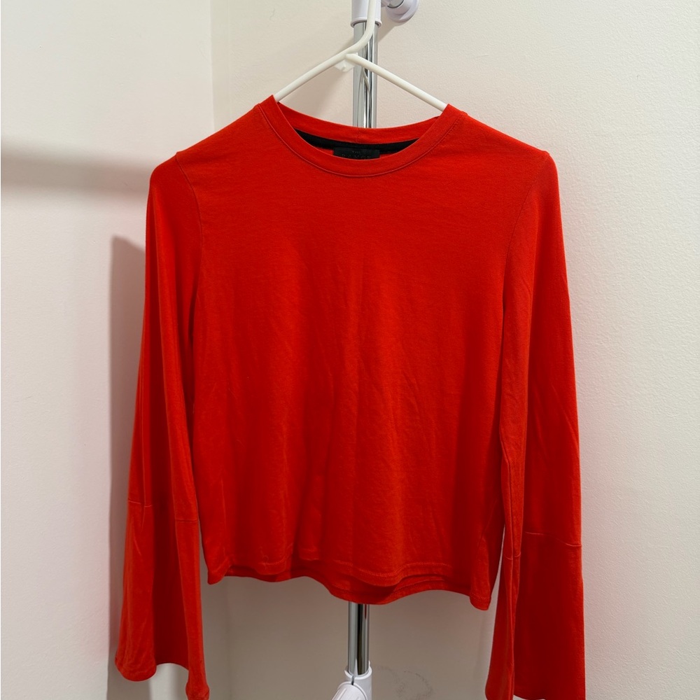 The Range - Chic Red Long Sleeve Women's Top